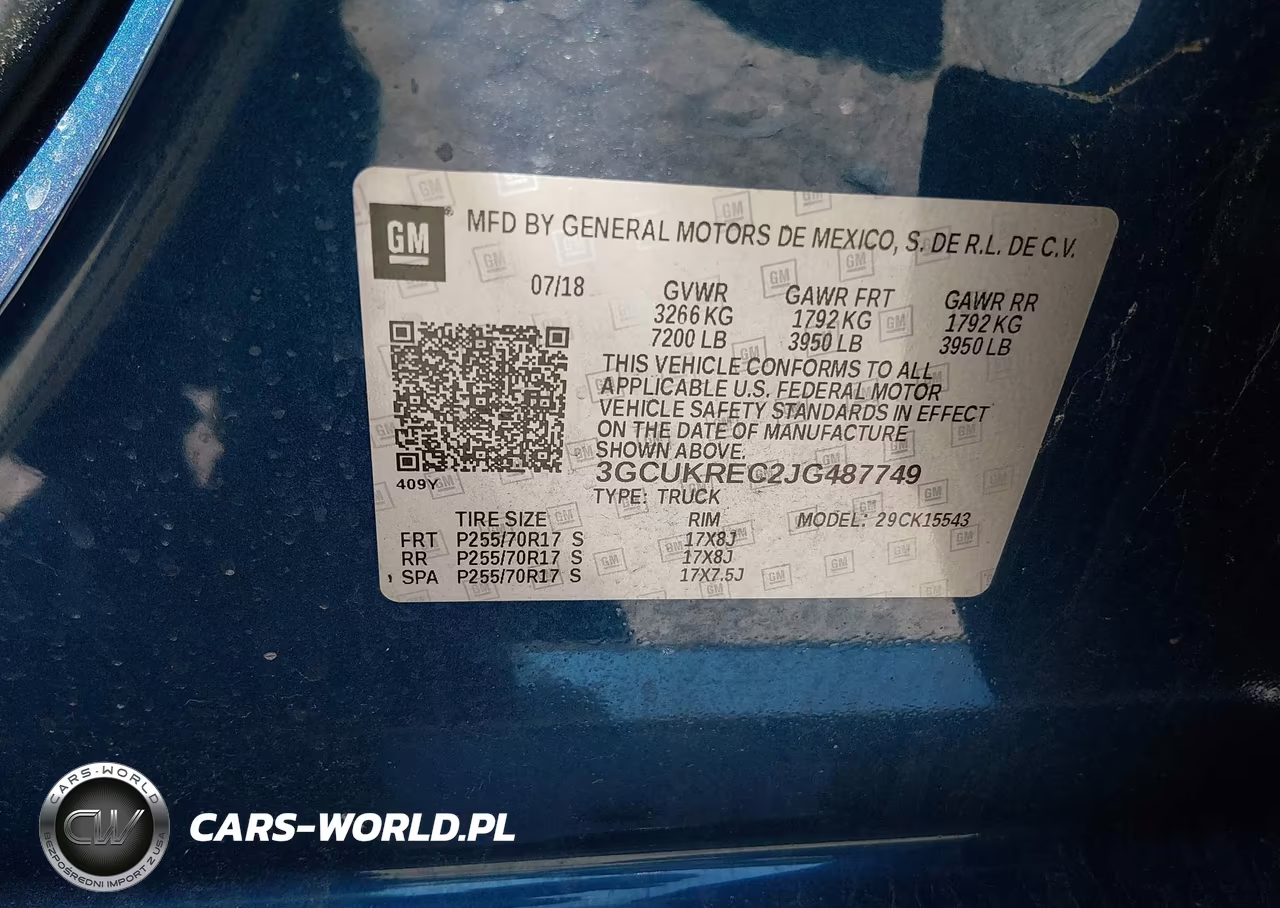 2018 Chevrolet Silverado 1500 1Lt VIN:3GCUKREC2JG487749 - 9