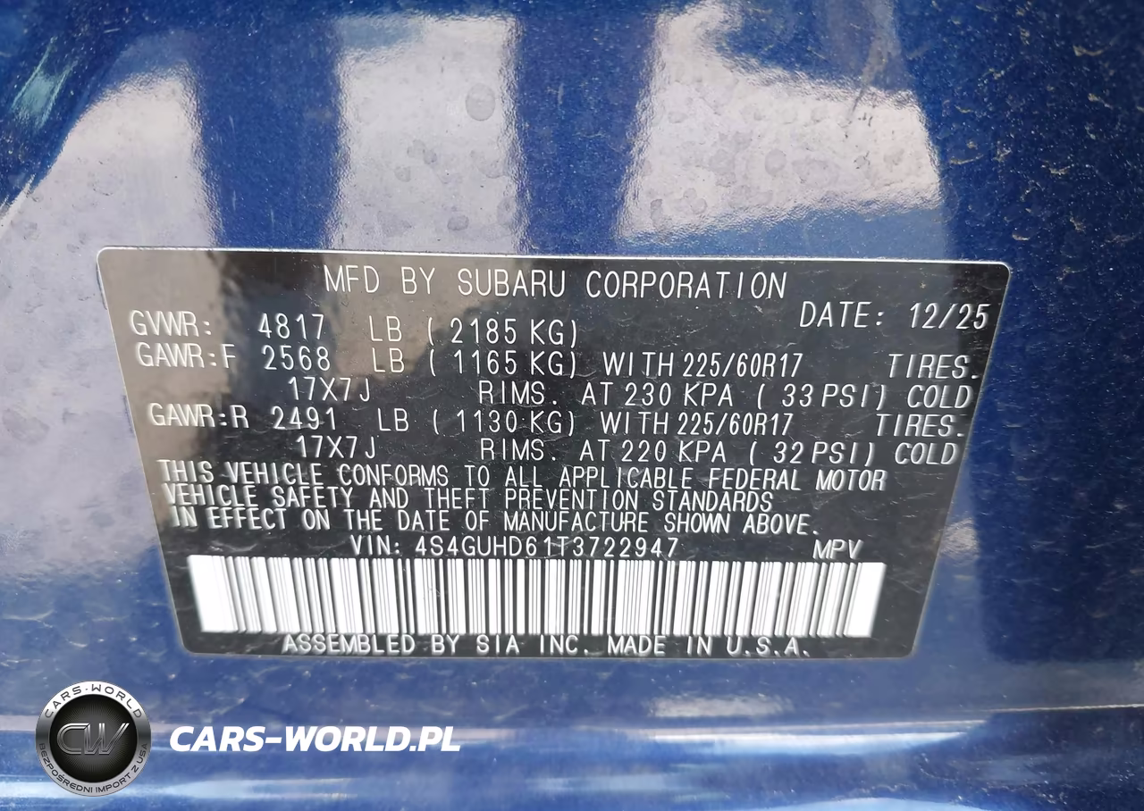 2026 Subaru Crosstrek Premium VIN:4S4GUHD61T3722947 - 9