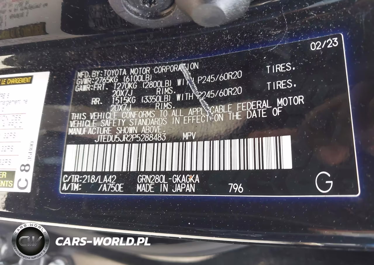 2023 Toyota 4Runner Limited VIN:JTEDU5JR2P5288483 - 9