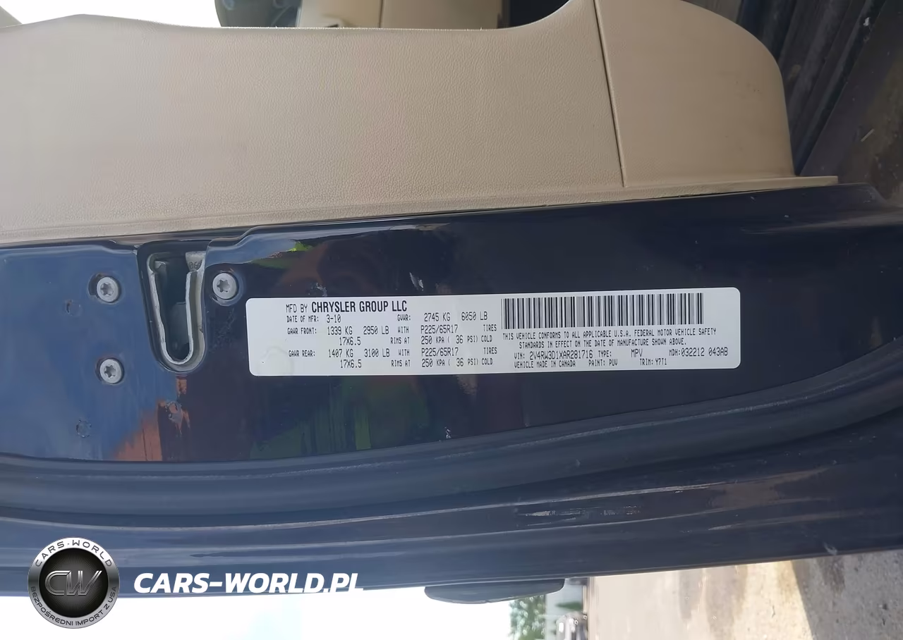 2010 Volkswagen Routan Se VIN:2V4RW3D1XAR281716 - 9
