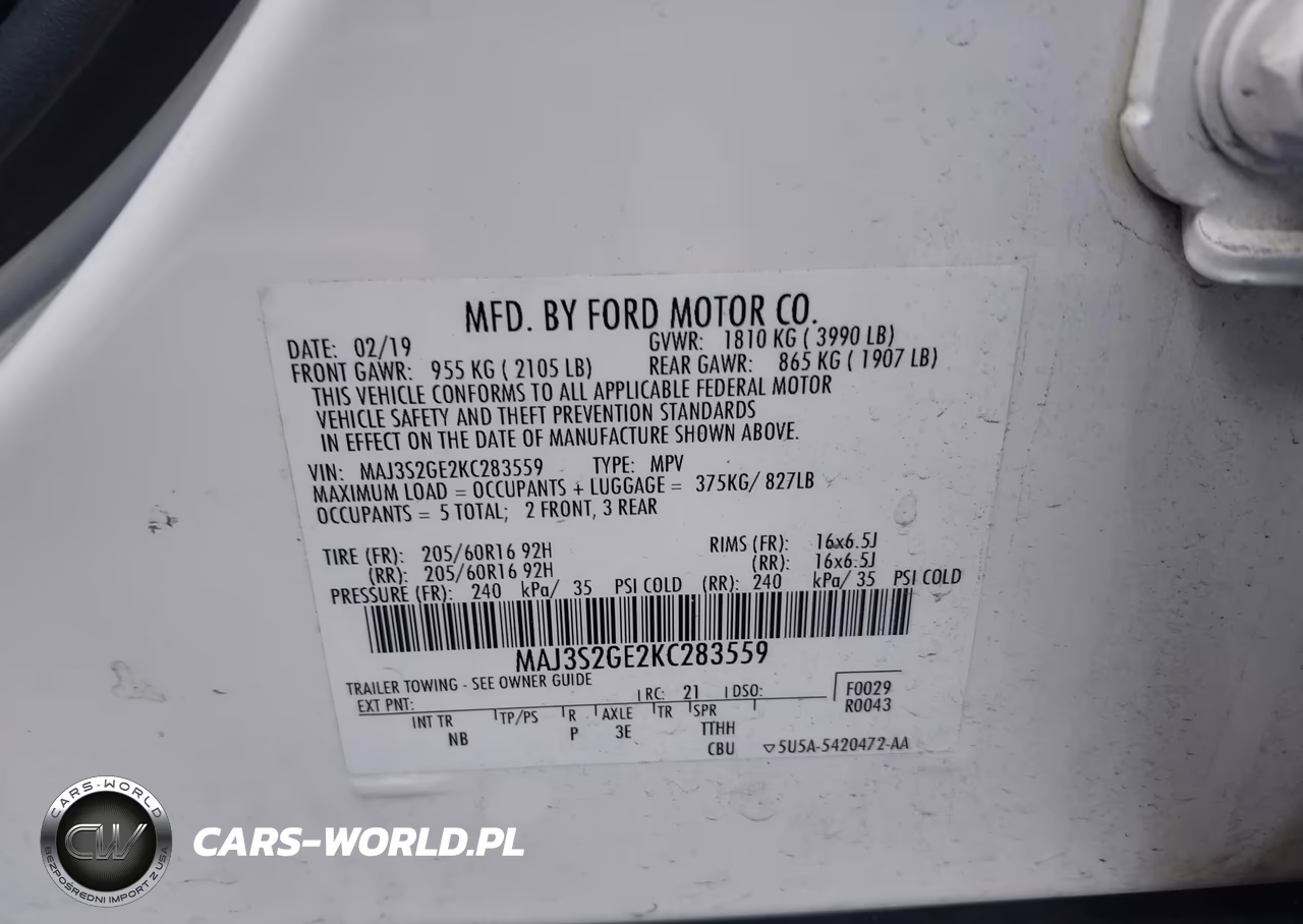 2019 Ford Ecosport Se VIN:MAJ3S2GE2KC283559 - 9