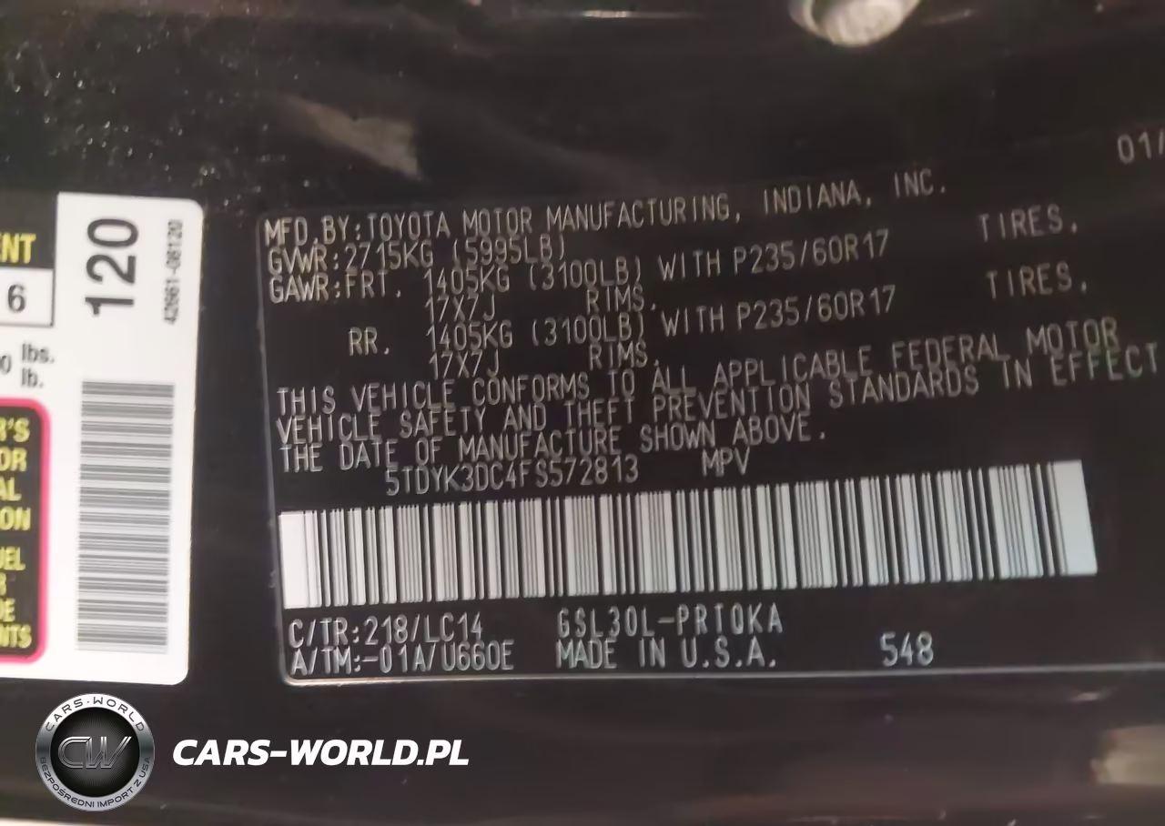 2015 Toyota Sienna Xle 8 Passenger VIN:5TDYK3DC4FS572813 - 9