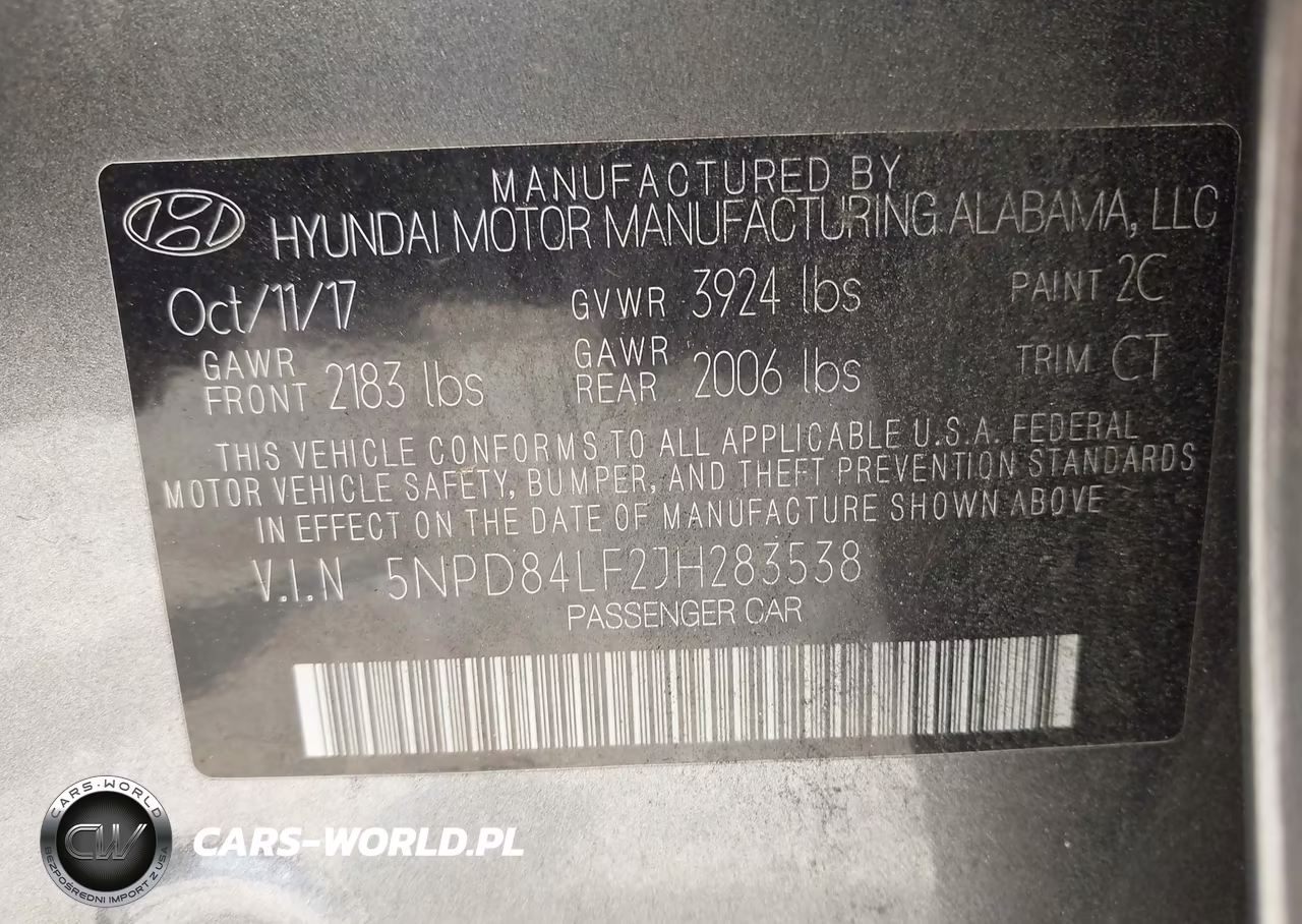 2018 Hyundai Elantra Limited VIN:5NPD84LF2JH283538 - 9