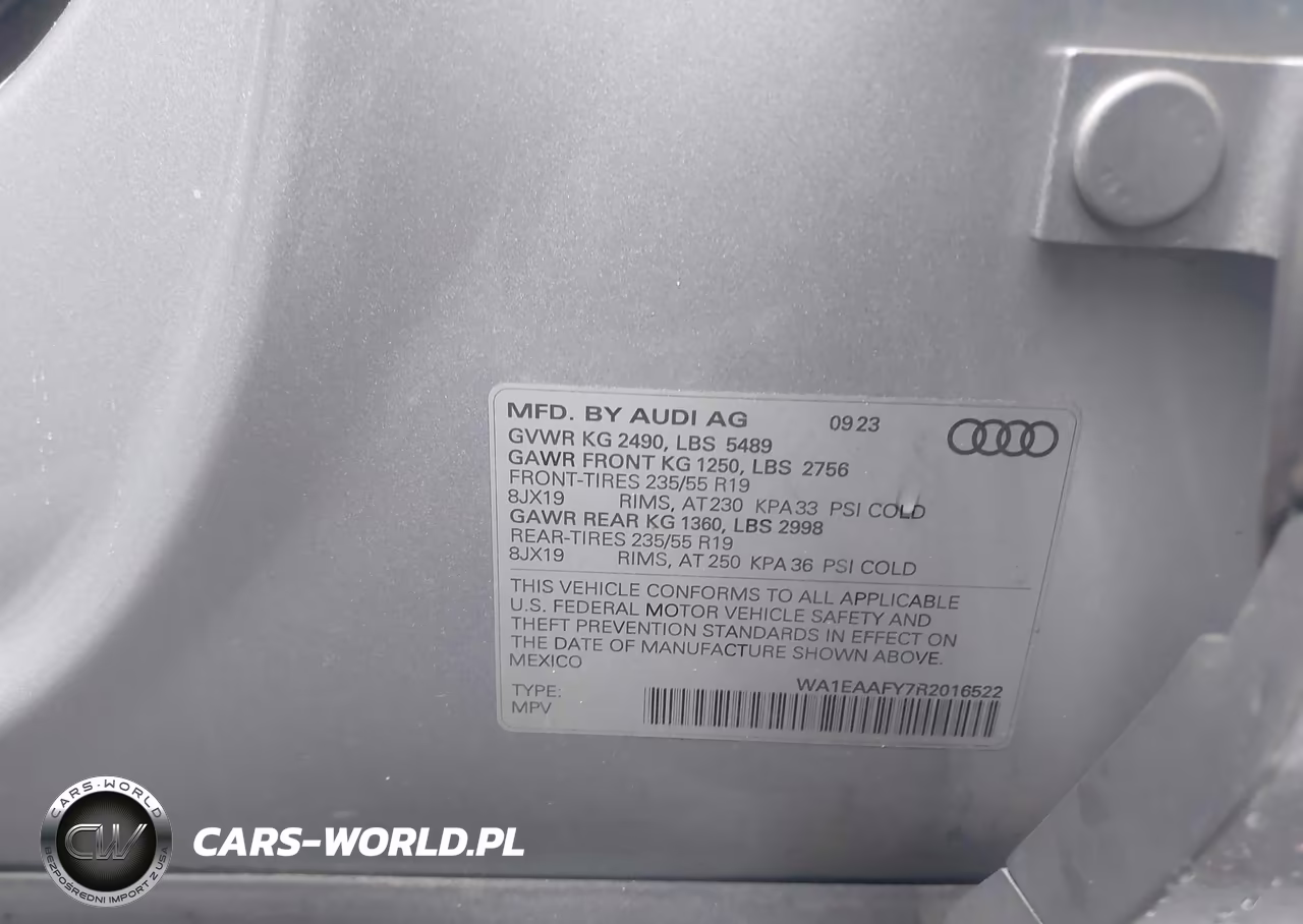 2024 Audi Q5 Premium Plus 45 Tfsi S Line Quattro VIN:WA1EAAFY7R2016522 - 9