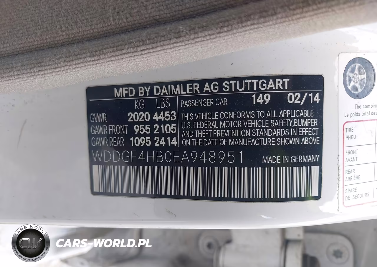 2014 Mercedes-Benz C 250 Sport VIN:WDDGF4HB0EA948951 - 9