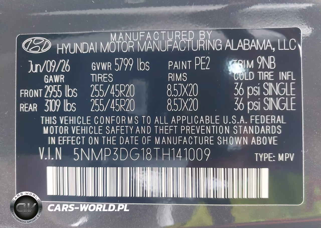 2026 Hyundai Santa Fe Hybrid Limited 7 Passenger VIN:5NMP3DG18TH141009 - 9