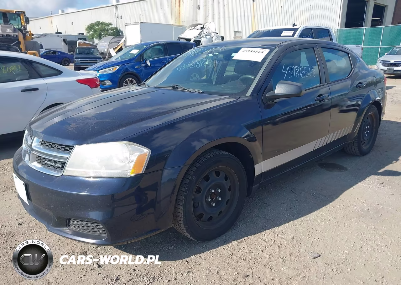 2012 Dodge Avenger Se VIN:1C3CDZAB5CN168346 - 2