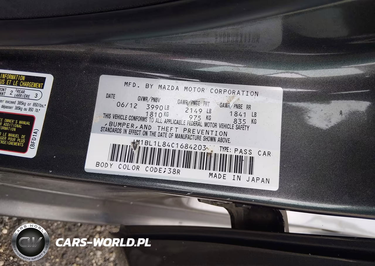 2012 Mazda Mazda3 I Touring VIN:JM1BL1L84C1684203 - 9