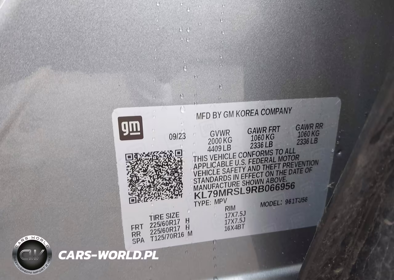 2024 Chevrolet Trailblazer Awd Lt VIN:KL79MRSL9RB066956 - 9