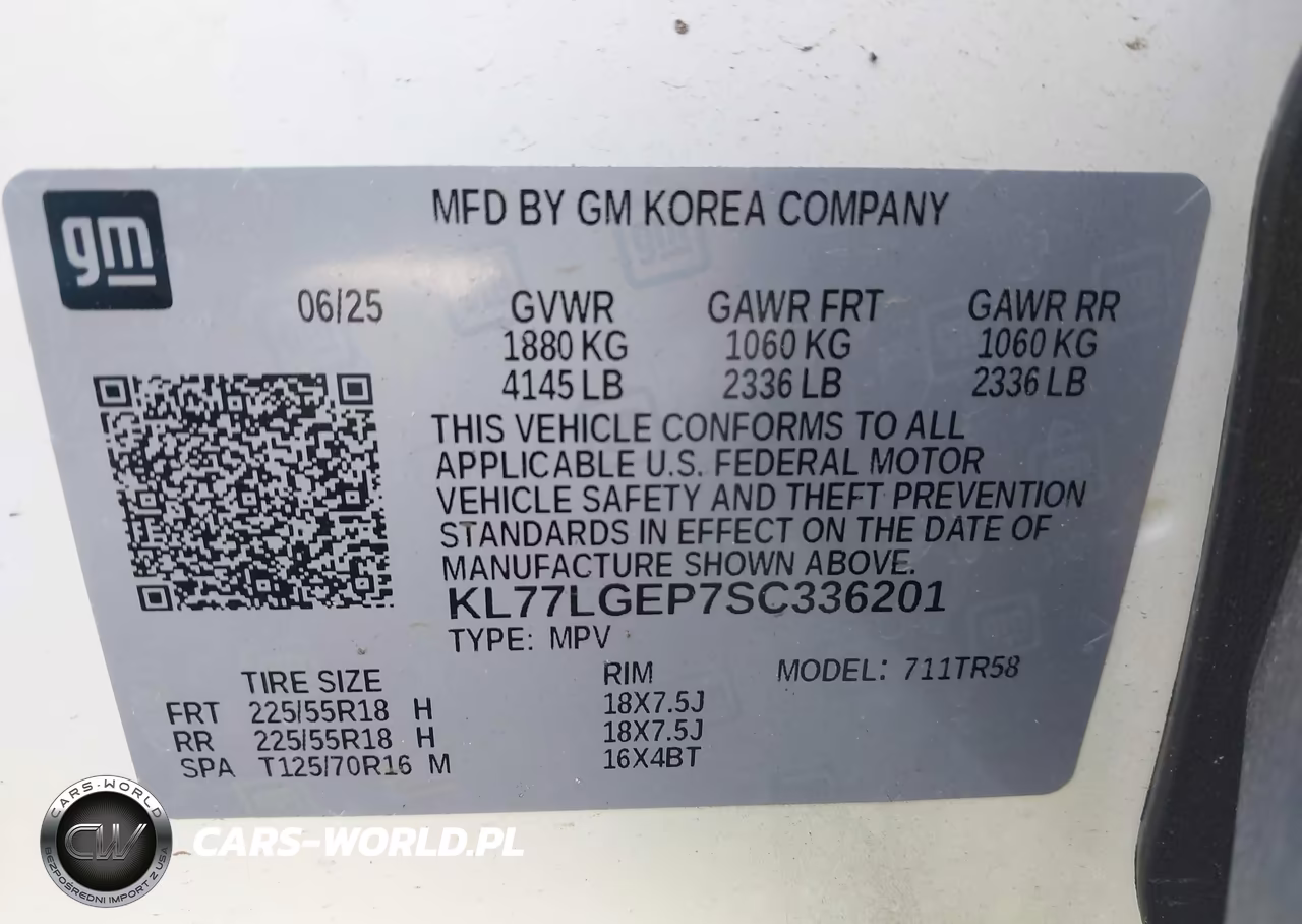 2025 Chevrolet Trax Fwd 1Rs VIN:KL77LGEP7SC336201 - 9