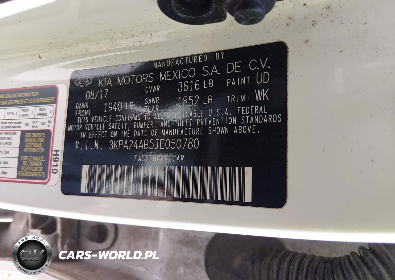 2018 Kia Rio S VIN:3KPA24AB5JE050780 - 9