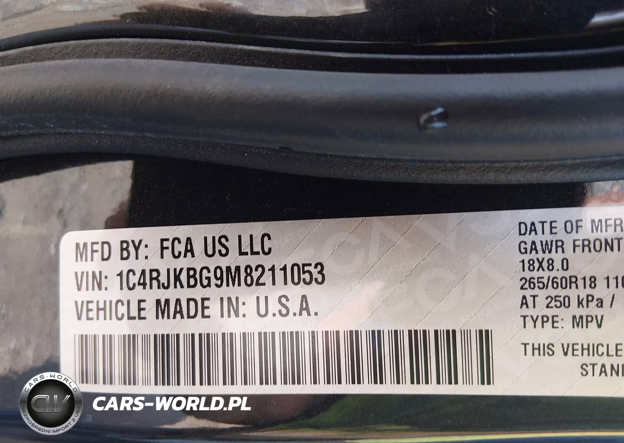 2021 Jeep Grand Cherokee L Limited 4X4 VIN:1C4RJKBG9M8211053 - 9