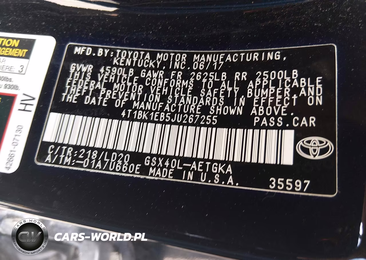2018 Toyota Avalon Xle VIN:4T1BK1EB5JU267255 - 9