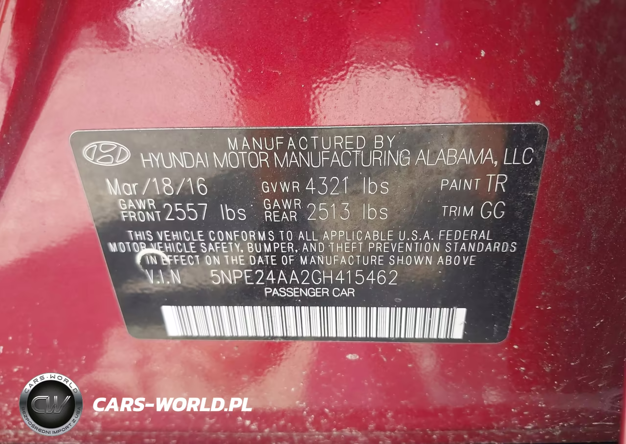 2016 Hyundai Sonata Eco VIN:5NPE24AA2GH415462 - 9
