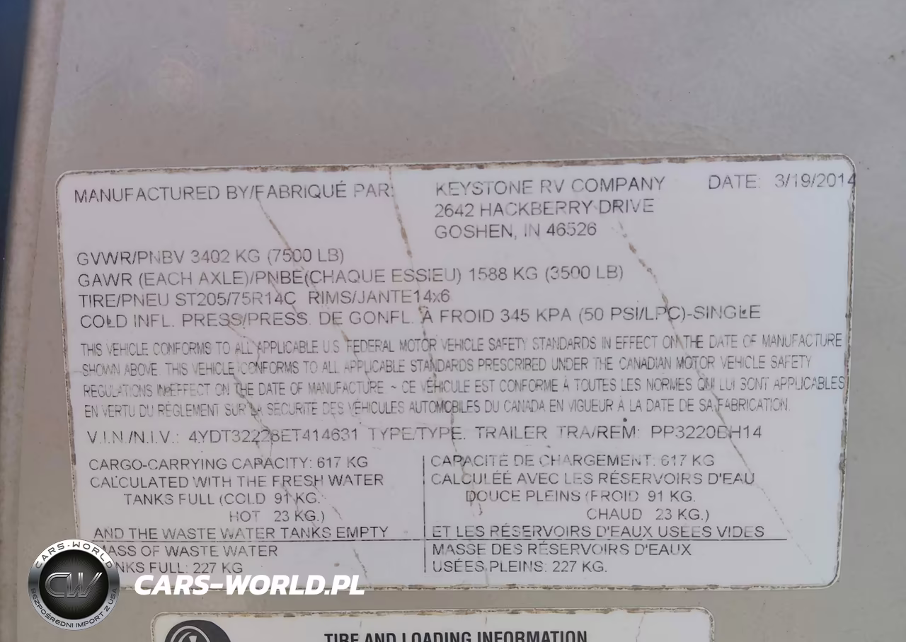 2014 Keystone Rv Other VIN:4YDT32228ET414631 - 9