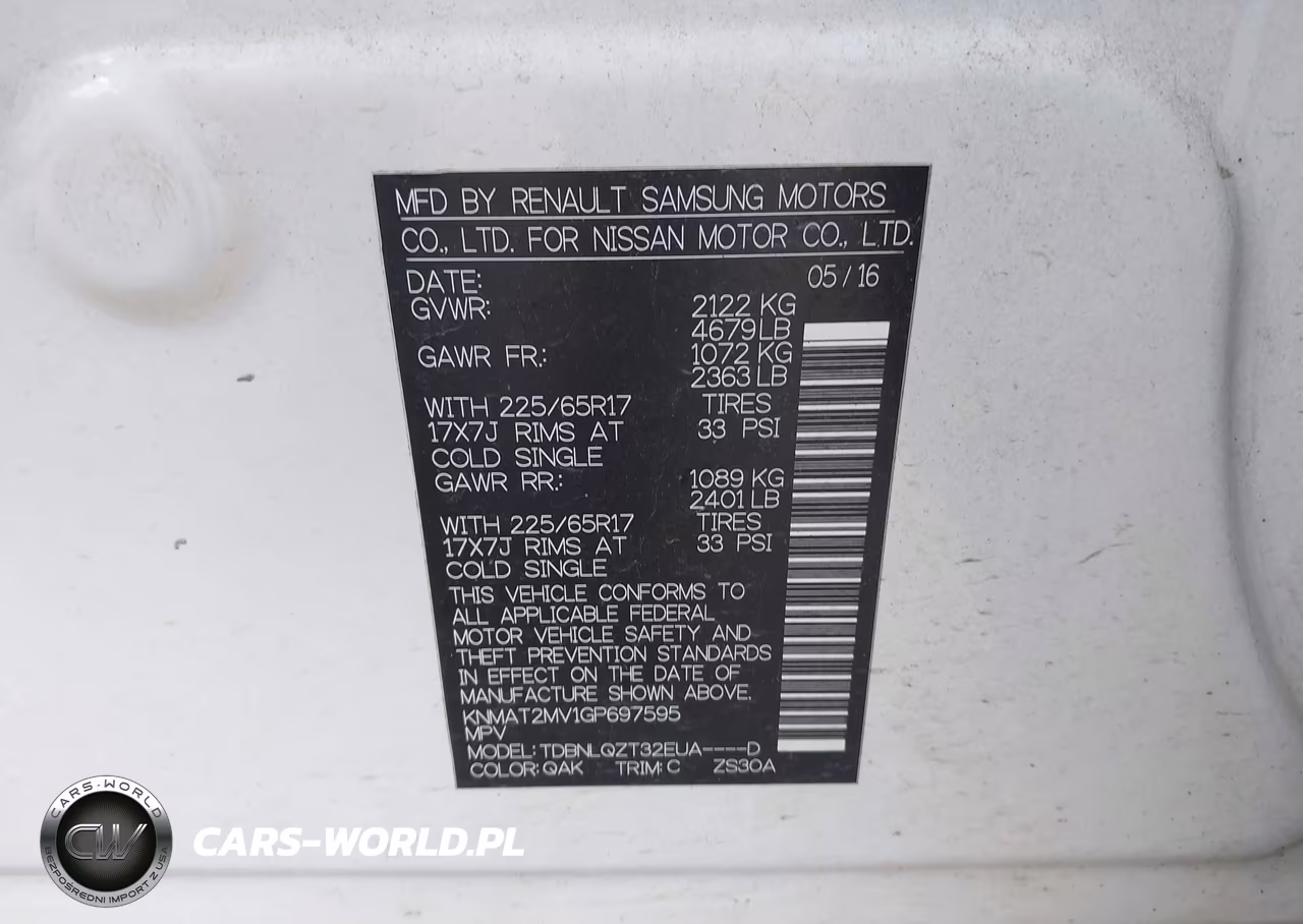 2016 Nissan Rogue S-Sl-Sv VIN:KNMAT2MV1GP697595 - 9