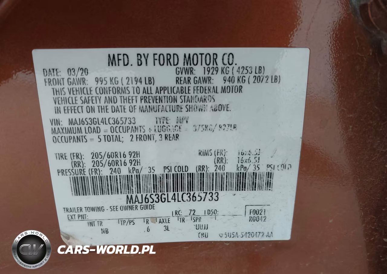 2020 Ford Ecosport Se VIN:MAJ6S3GL4LC365733 - 9