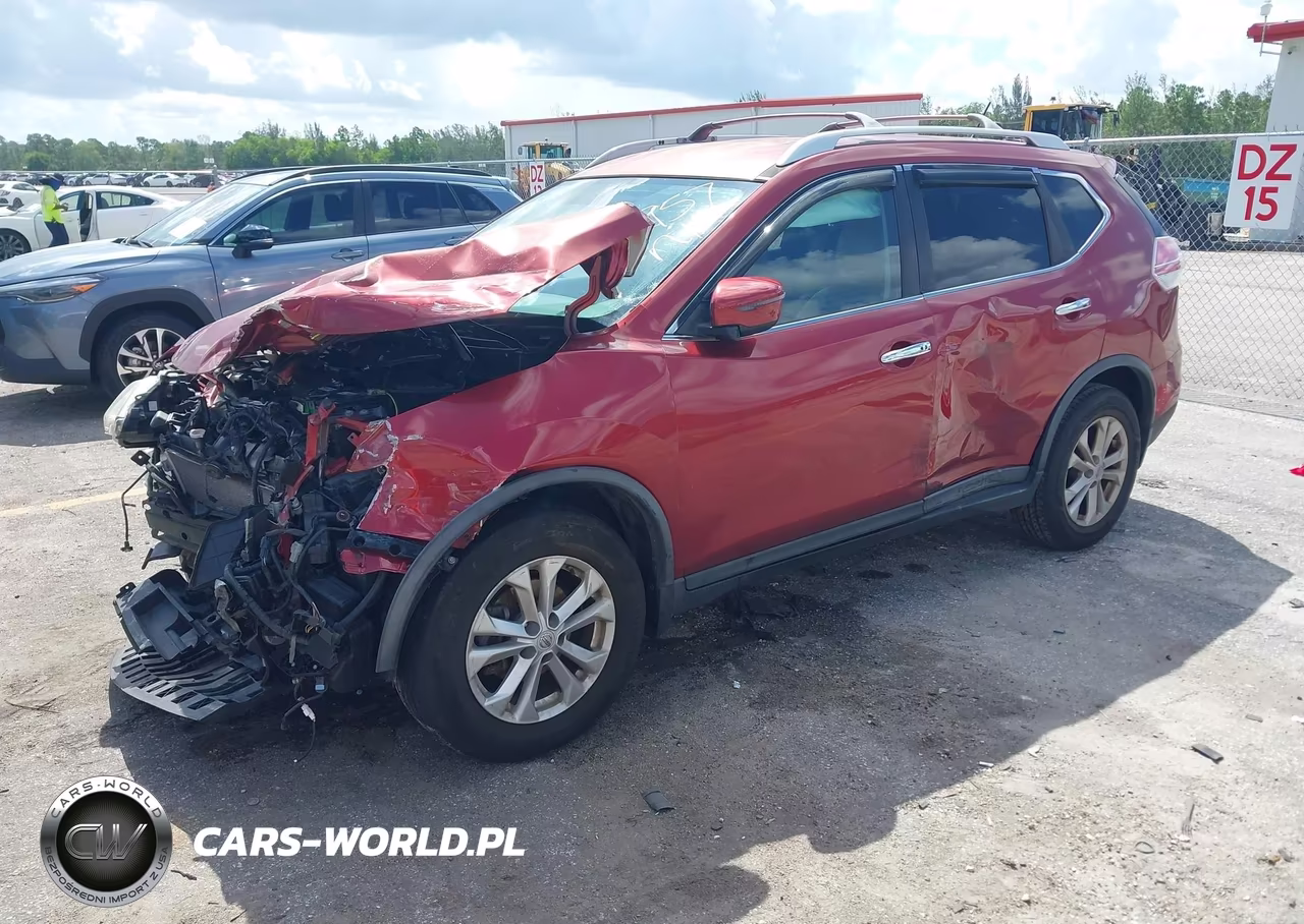 2016 Nissan Rogue Sv VIN:KNMAT2MT1GP592957 - 2