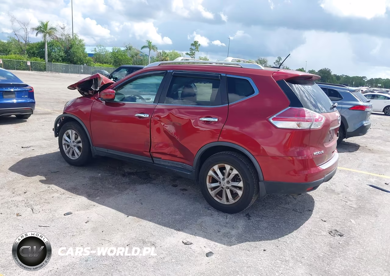 2016 Nissan Rogue Sv VIN:KNMAT2MT1GP592957 - 3
