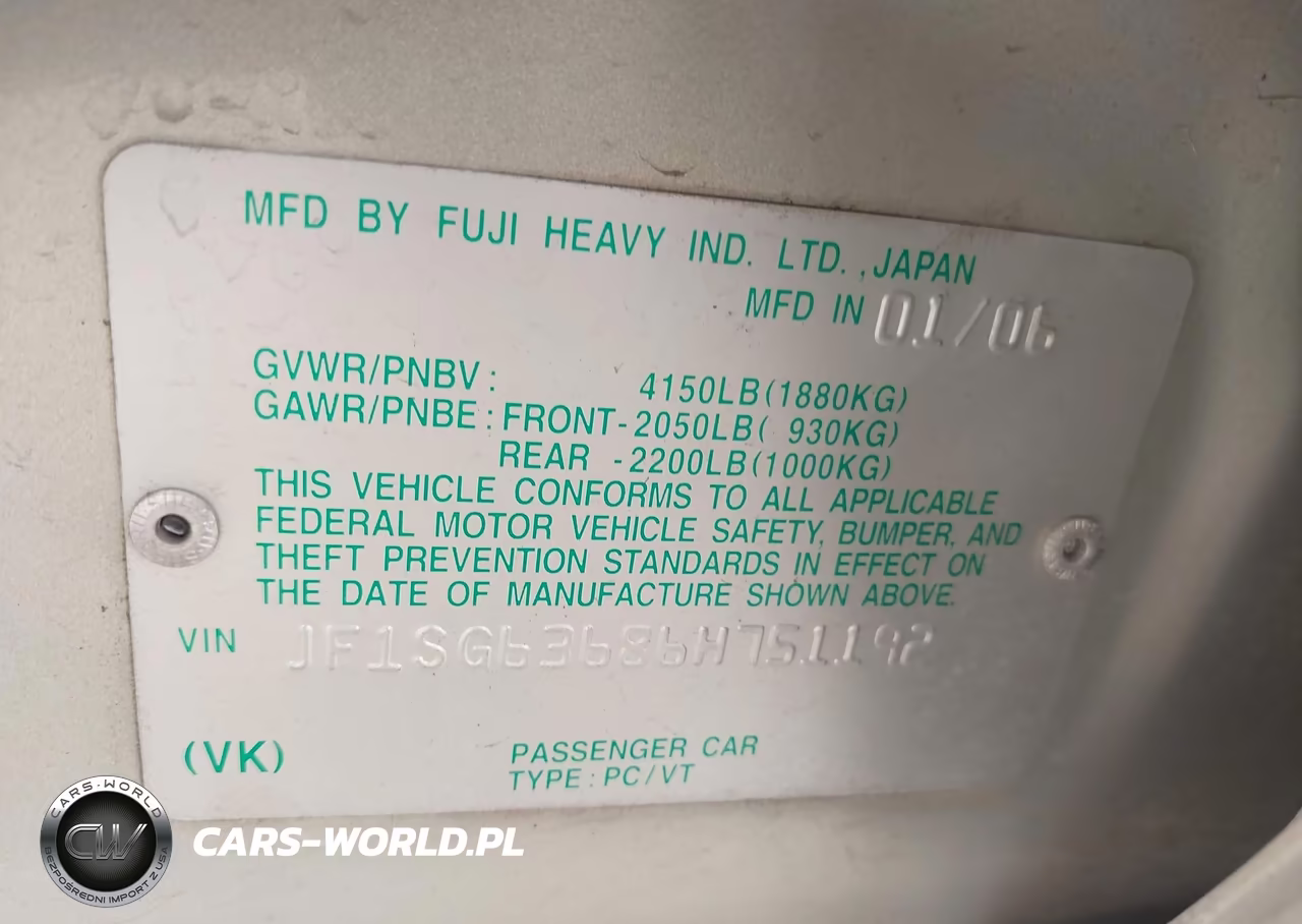 2006 Subaru Forester 2.5X VIN:JF1SG63686H751192 - 9