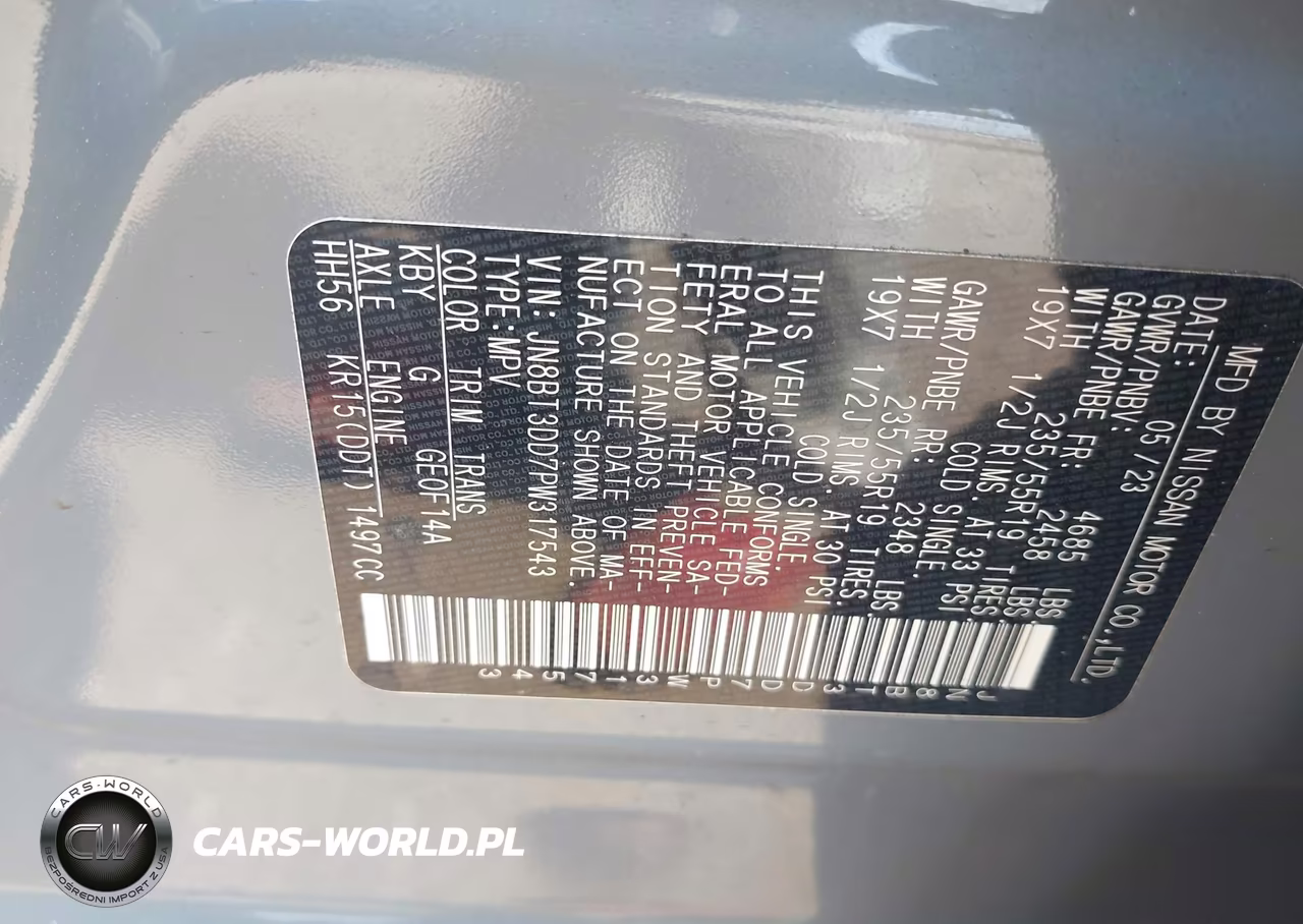 2023 Nissan Rogue Platinum Intelligent Awd VIN:JN8BT3DD7PW317543 - 9