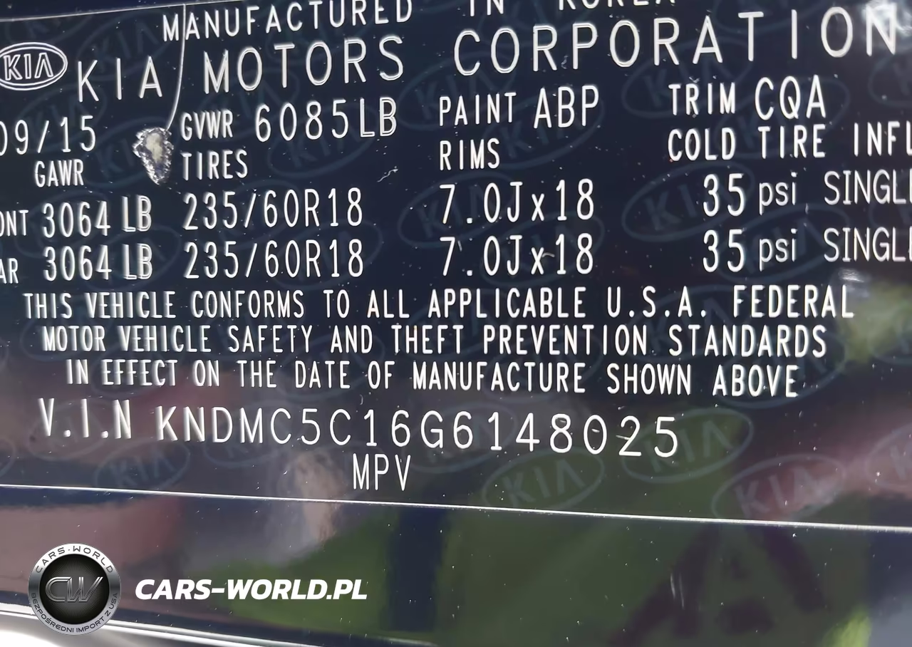 2016 Kia Sedona Ex VIN:KNDMC5C16G6148025 - 9