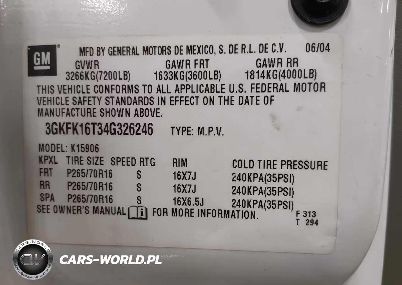 2004 GMC Yukon Xl 1500 Slt VIN:3GKFK16T34G326246 - 9