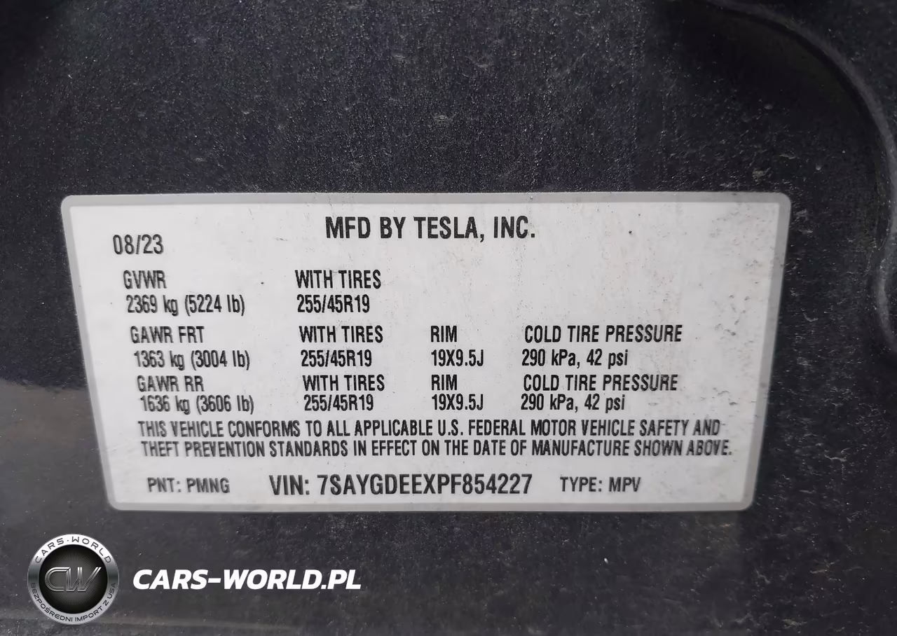 2023 Tesla Model Y Awd-Long Range Dual Motor All-Wheel Drive VIN:7SAYGDEEXPF854227 - 9