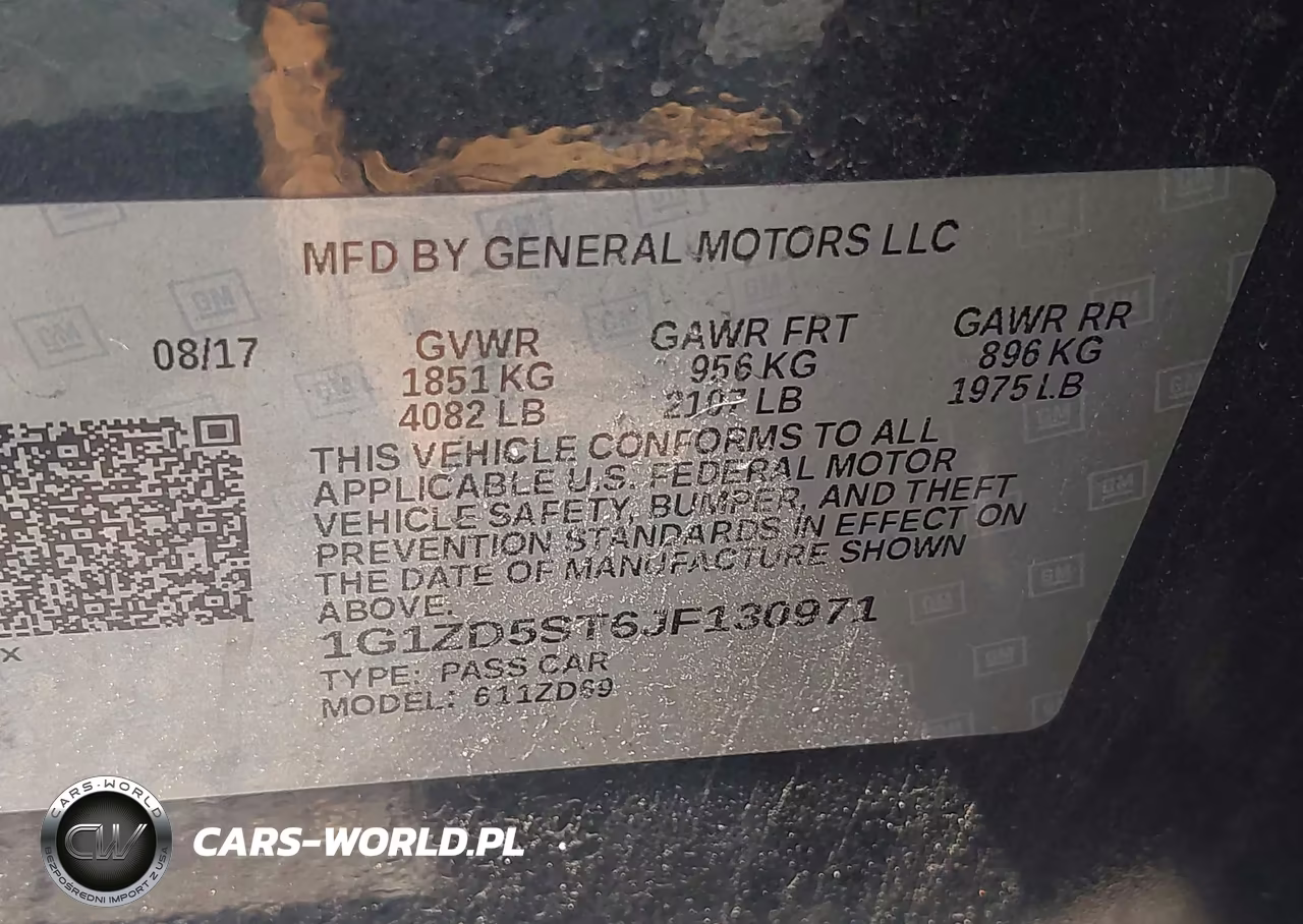 2018 Chevrolet Malibu Lt VIN:1G1ZD5ST6JF130971 - 9