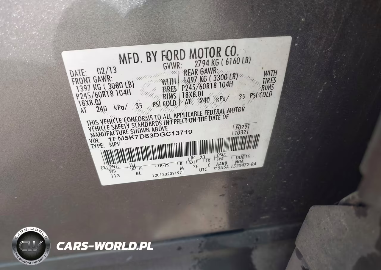2013 Ford Explorer Xlt VIN:1FM5K7D83DGC13719 - 9