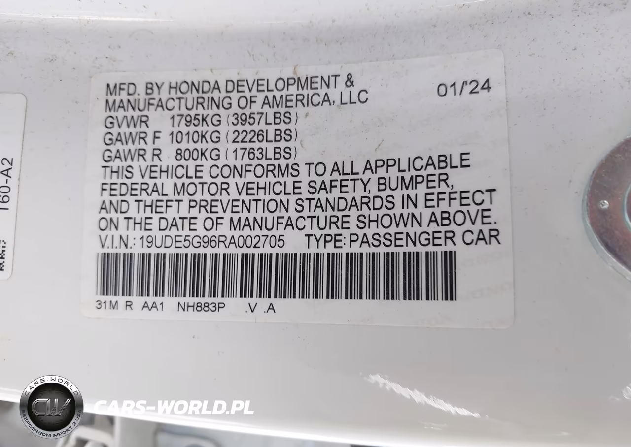 2024 Acura Integra Type S VIN:19UDE5G96RA002705 - 9