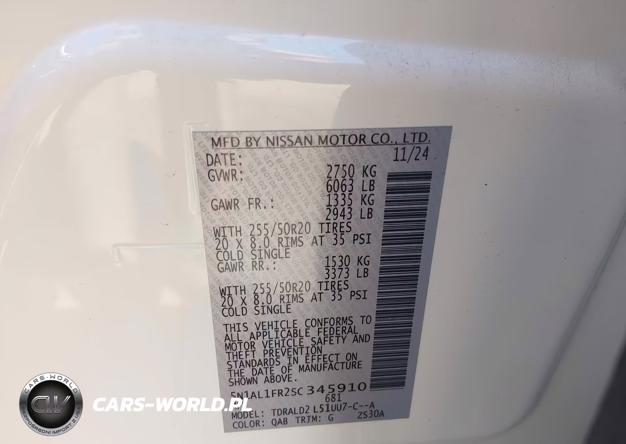 2025 Infiniti Qx60 Luxe VIN:5N1AL1FR2SC345910 - 9