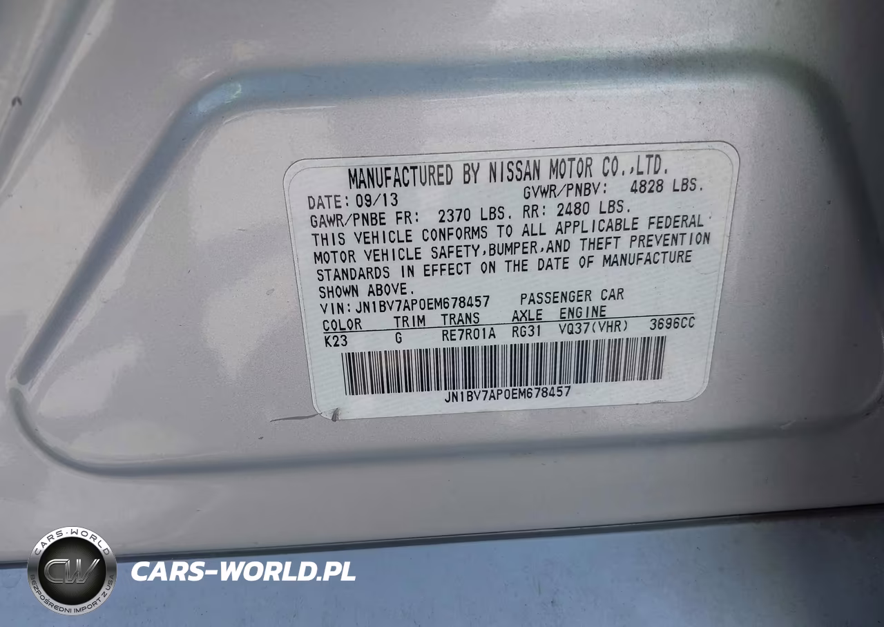 2014 Infiniti Q50 Premium VIN:JN1BV7AP0EM678457 - 9