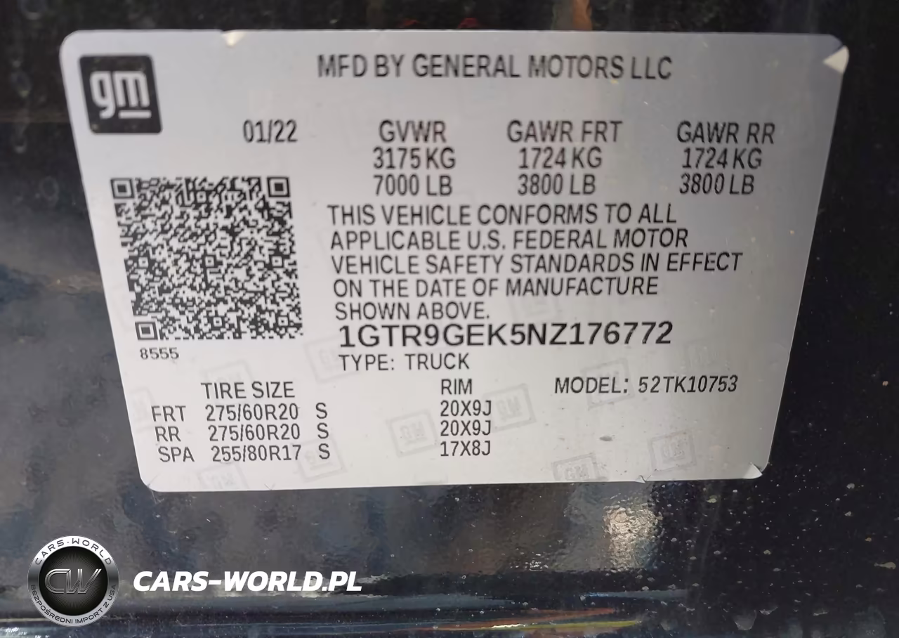 2022 GMC Sierra 1500 Limited 4Wd Standard Box Elevation With 3Vl VIN:1GTR9GEK5NZ176772 - 9