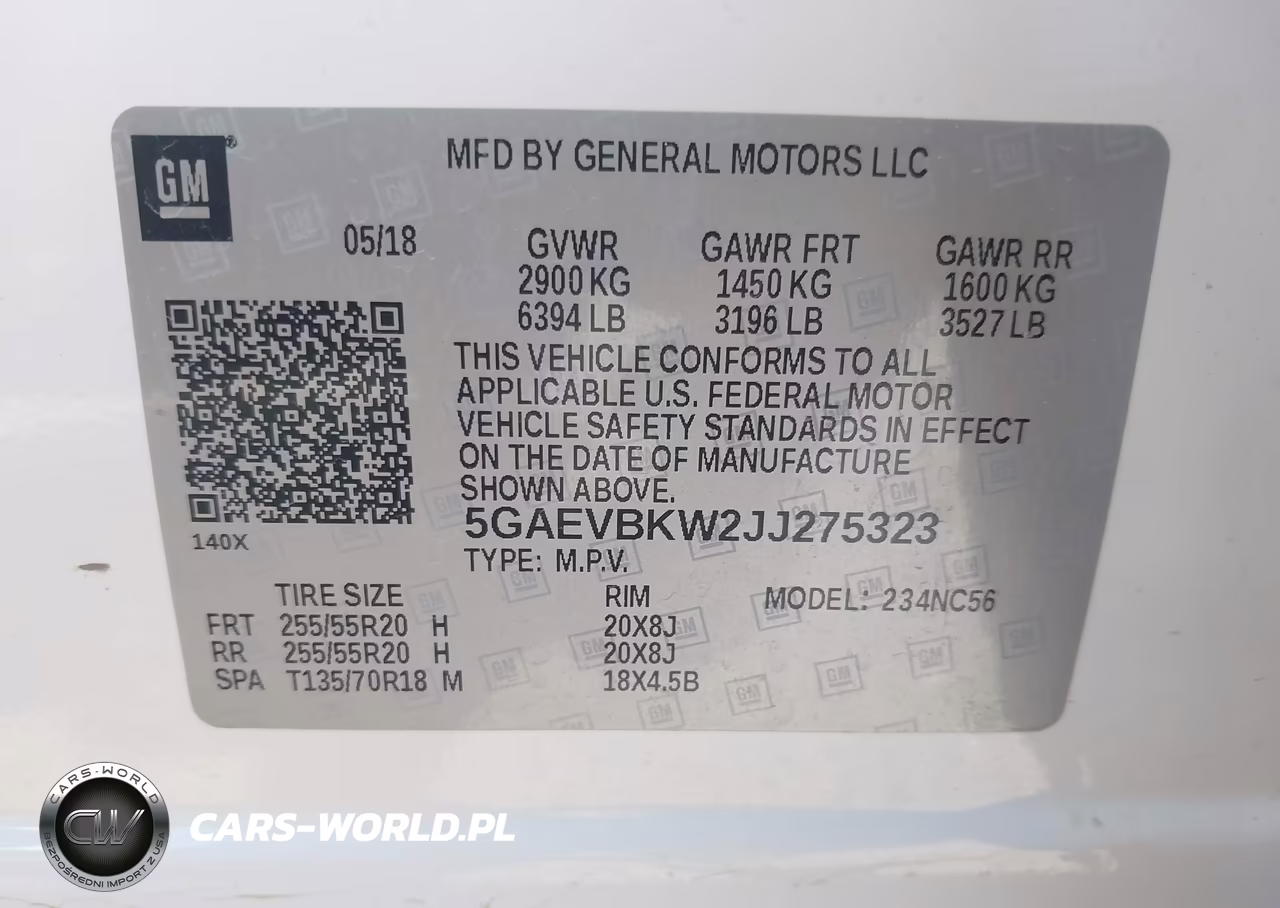 2018 Buick Enclave Premium VIN:5GAEVBKW2JJ275323 - 9