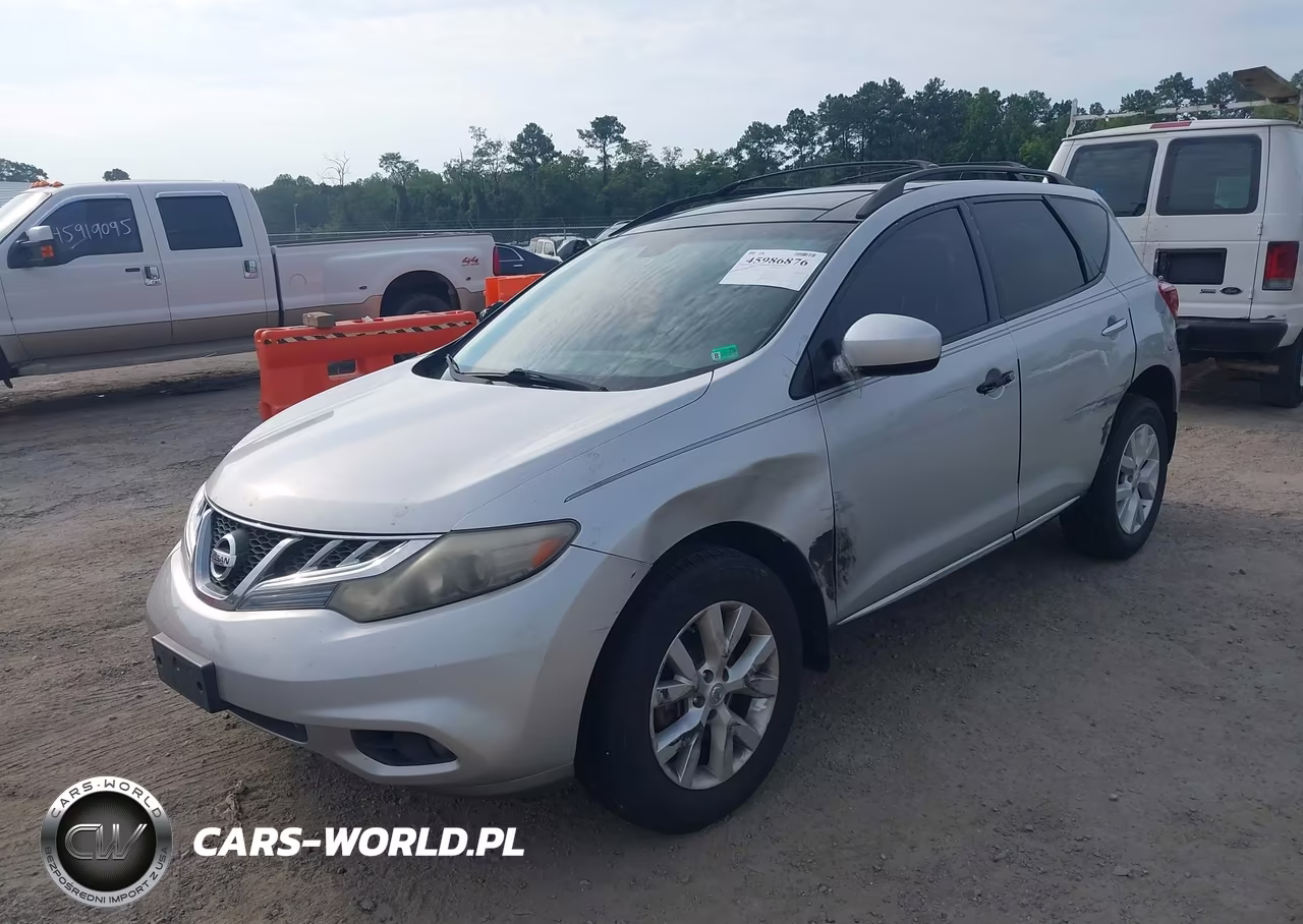 2011 Nissan Murano Sl VIN:JN8AZ1MW2BW167351 - 2