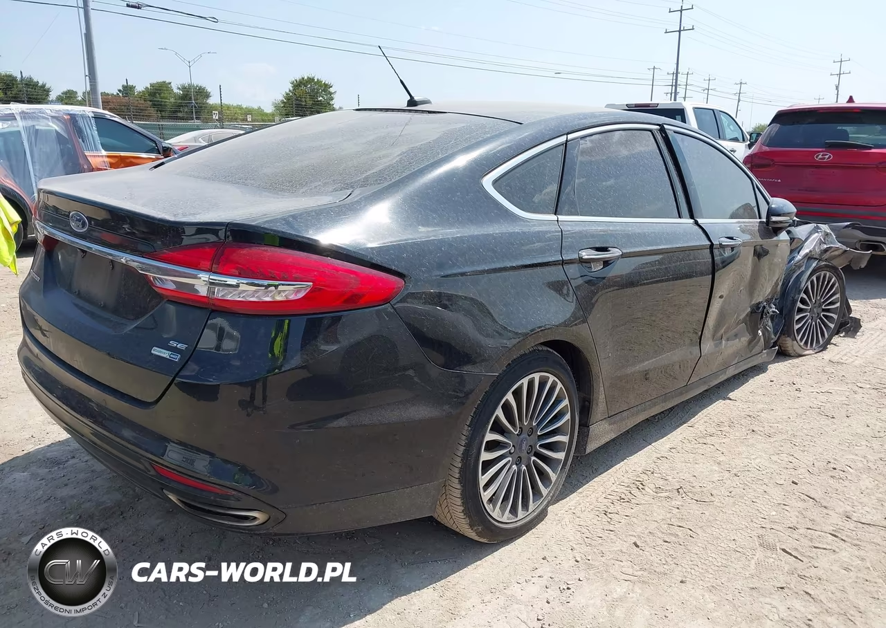 2017 Ford Fusion Se VIN:3FA6P0T93HR338378 - 4