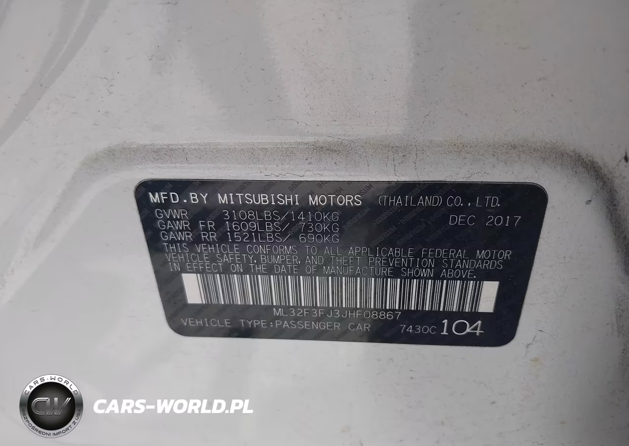 2018 Mitsubishi Mirage G4 Es VIN:ML32F3FJ3JHF08867 - 9