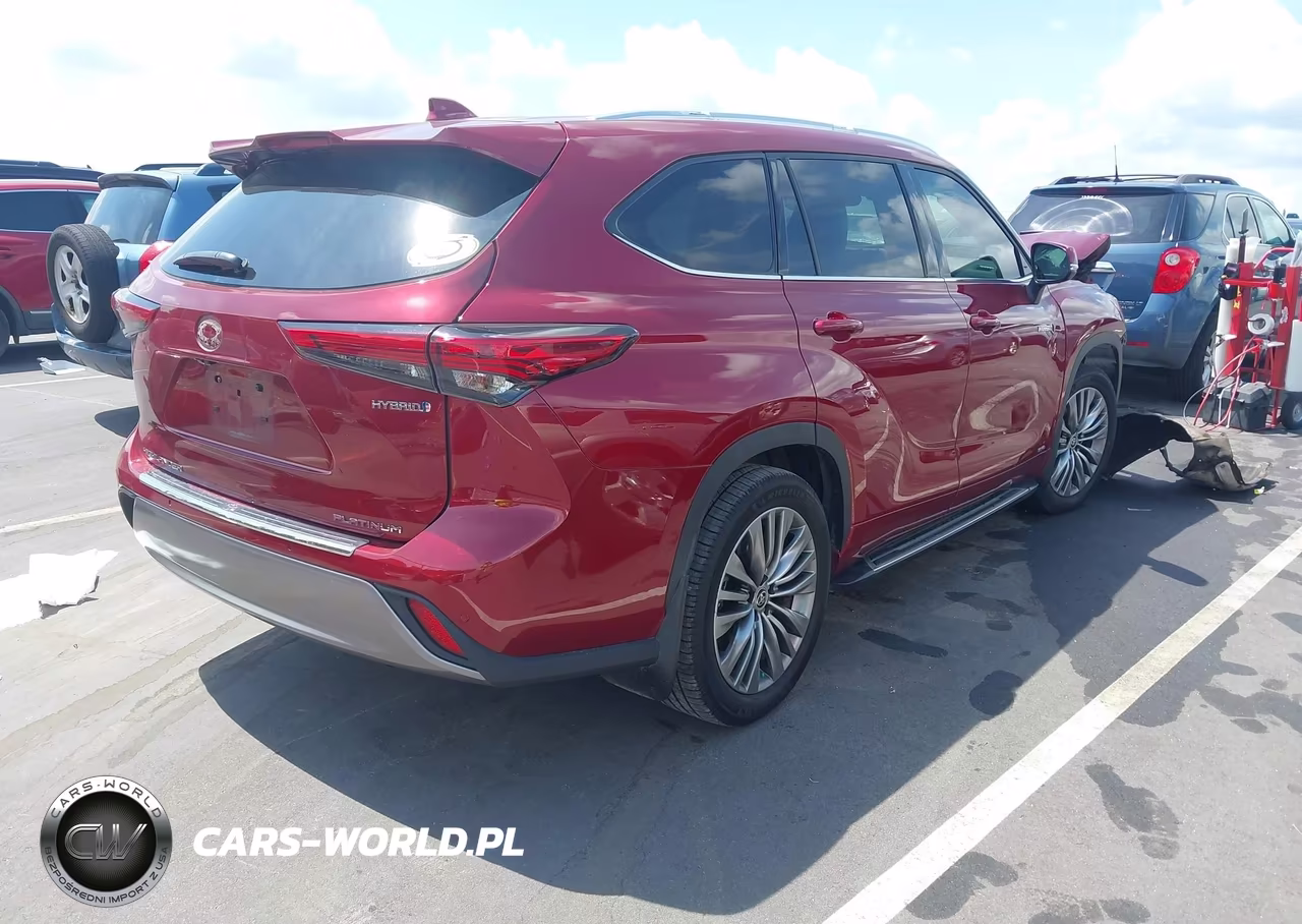 2021 Toyota Highlander Hybrid Platinum VIN:5TDEBRCH9MS043423 - 4