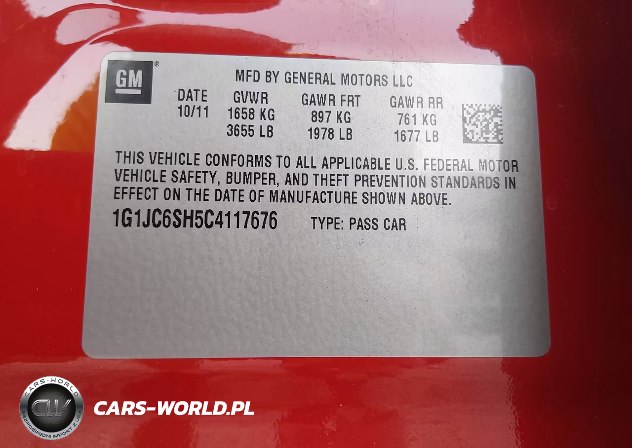 2012 Chevrolet Sonic 2Lt VIN:1G1JC6SH5C4117676 - 9