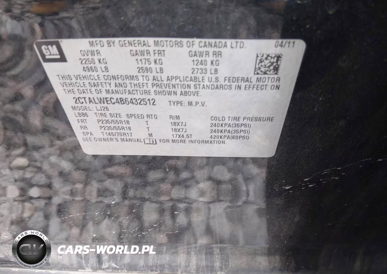 2011 GMC Terrain Slt-2 VIN:2CTALWEC4B6432512 - 9