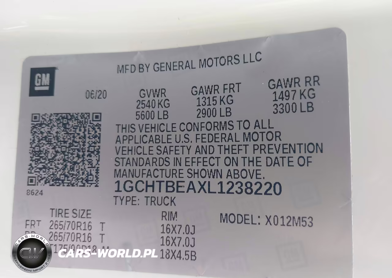 2020 Chevrolet Colorado 4Wd Long Box Wt VIN:1GCHTBEAXL1238220 - 9