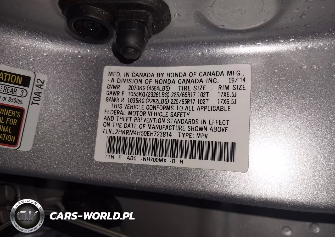 2014 Honda Cr-V Ex VIN:2HKRM4H50EH723814 - 9