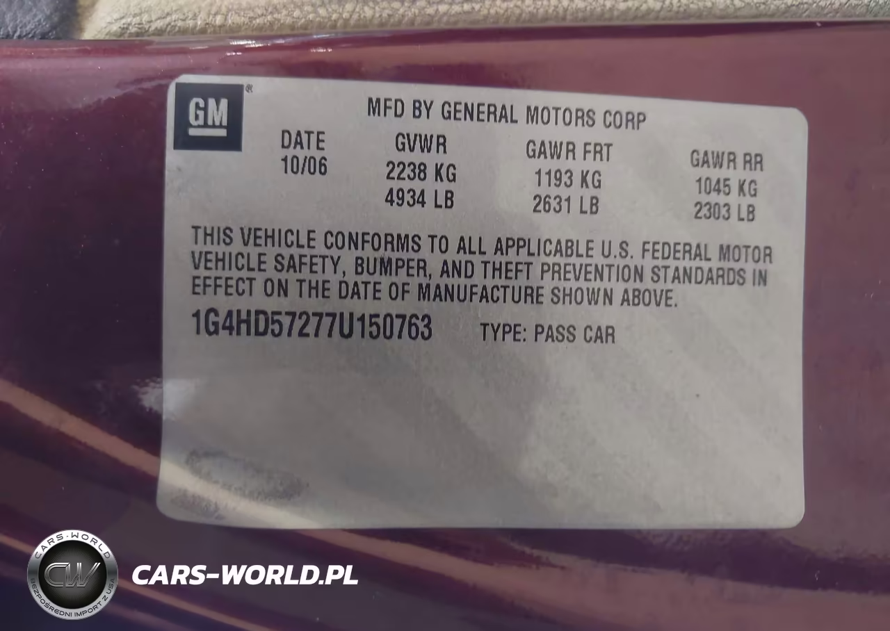 2007 Buick Lucerne Cxl VIN:1G4HD57277U150763 - 9