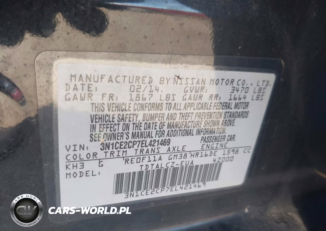2014 Nissan Versa Note S Plus VIN:3N1CE2CP7EL421469 - 9
