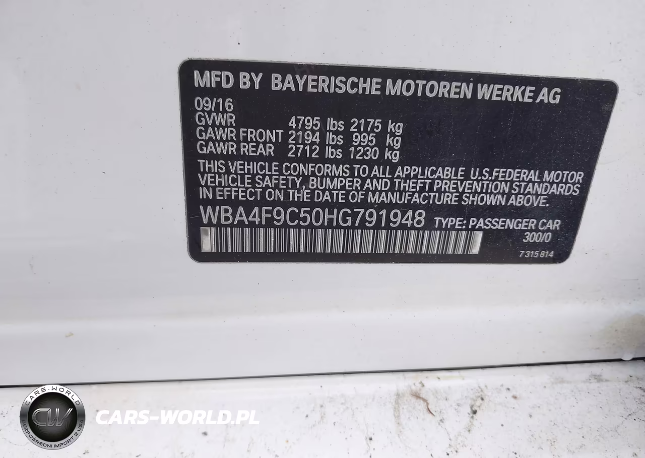 2017 BMW 430I Gran Coupe xDrive VIN:WBA4F9C50HG791948 - 9