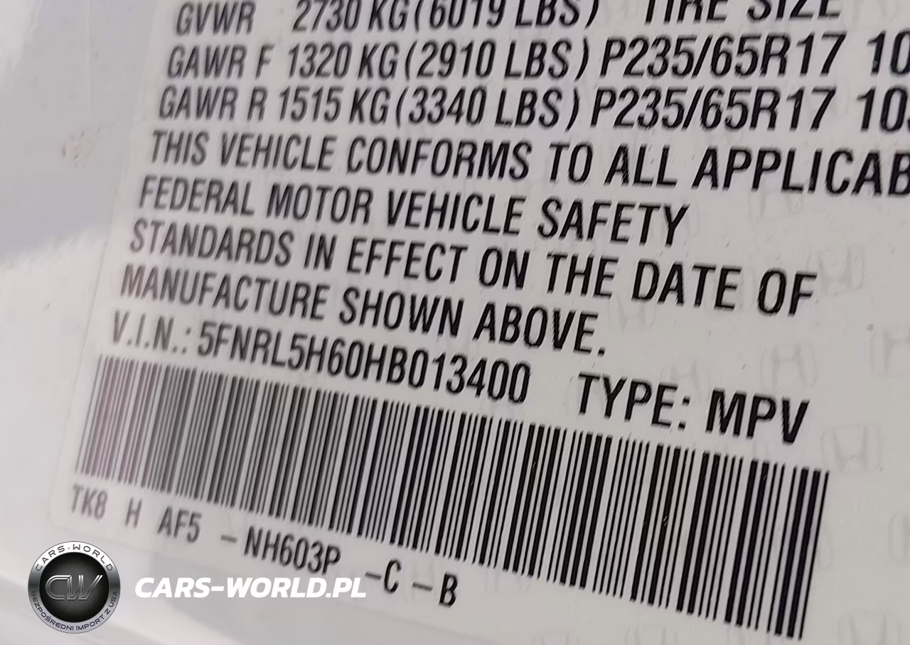 2017 Honda Odyssey Ex-L VIN:5FNRL5H60HB013400 - 9