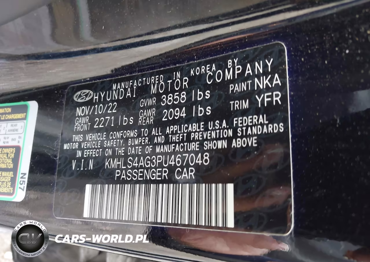 2023 Hyundai Elantra Sel VIN:KMHLS4AG3PU467048 - 6