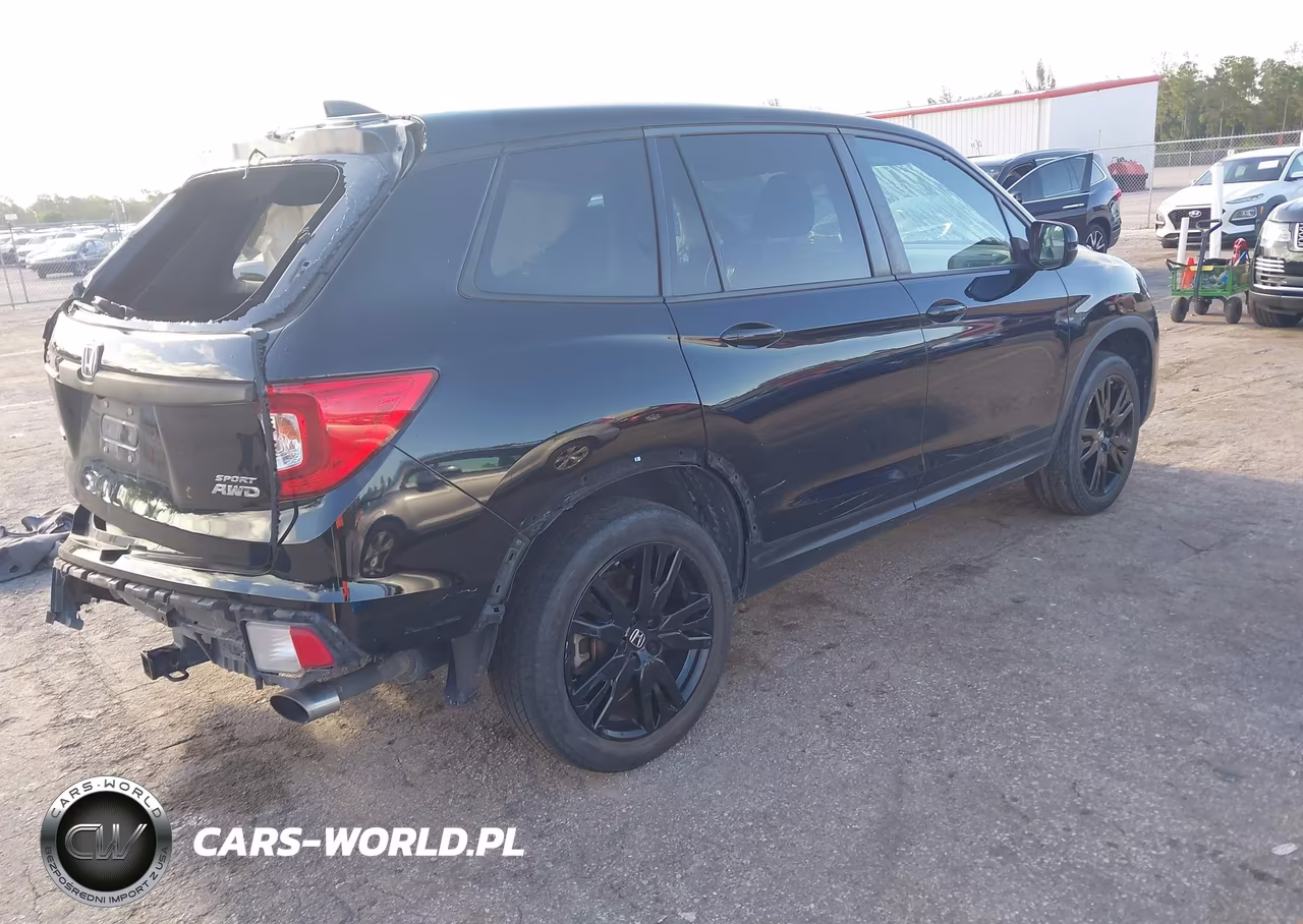 2021 Honda Passport Awd Sport VIN:5FNYF8H27MB038581 - 4