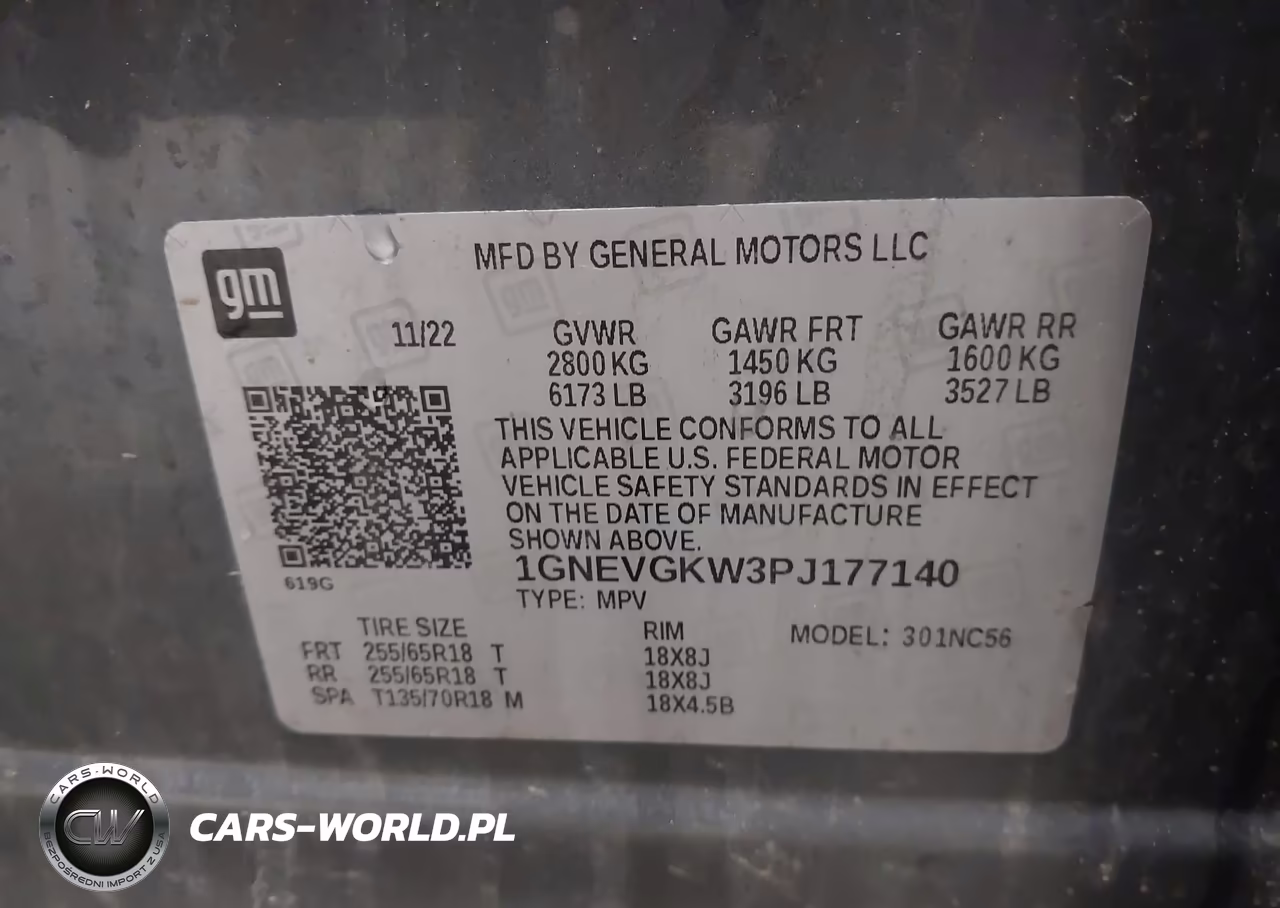 2023 Chevrolet Traverse Awd Lt Cloth VIN:1GNEVGKW3PJ177140 - 9